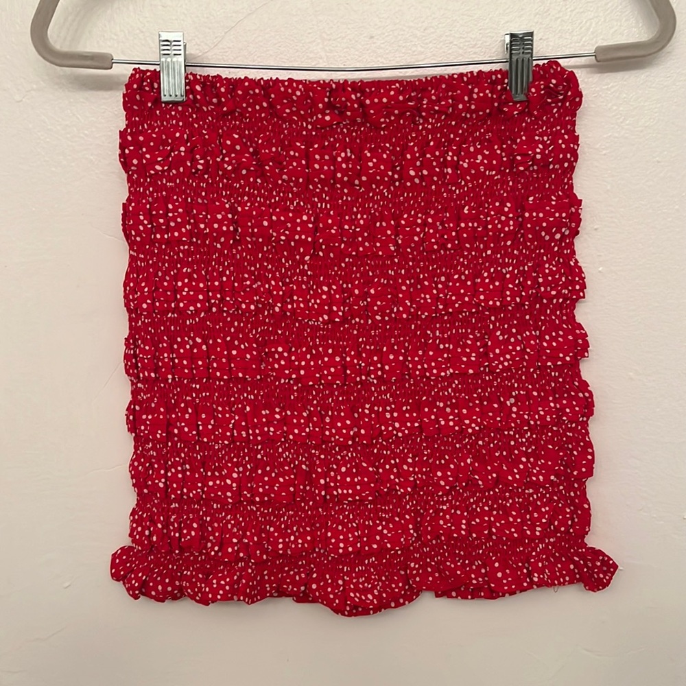 Red Polka-dot Skirt